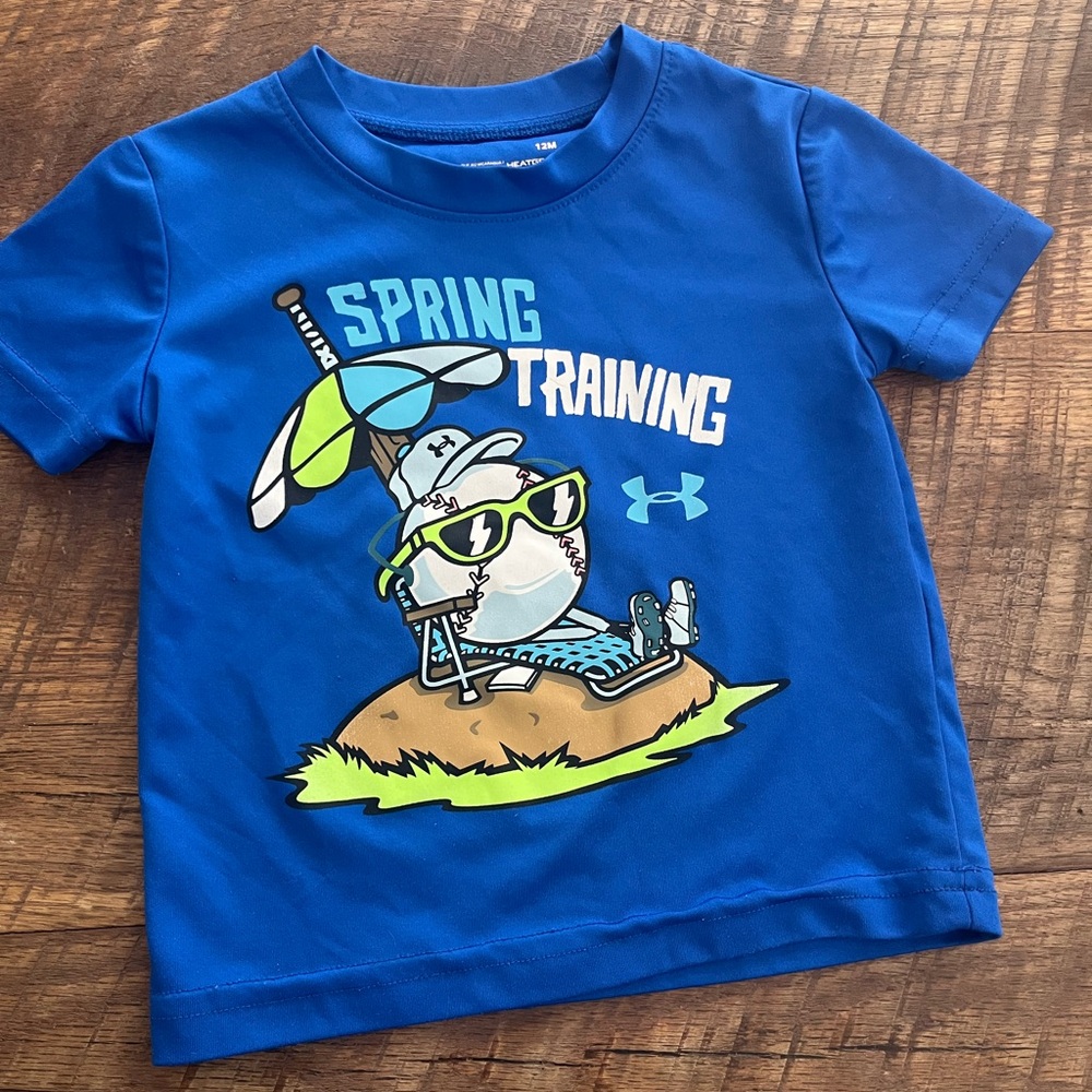 Under Armour Royal Blue Baseball Spring Training Shirt